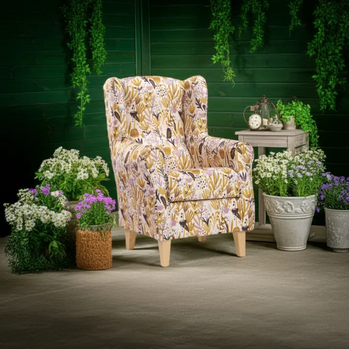 sillon roma flores mostaza2
