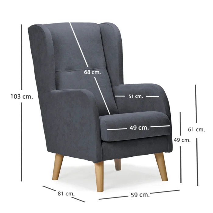 medidas sillon nordico dakota marengo