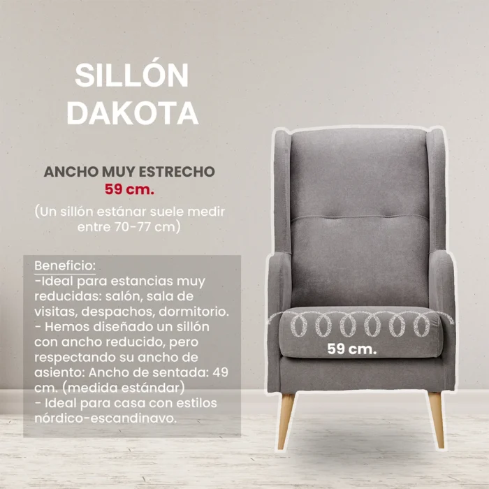 sillon nordico dakota montaje