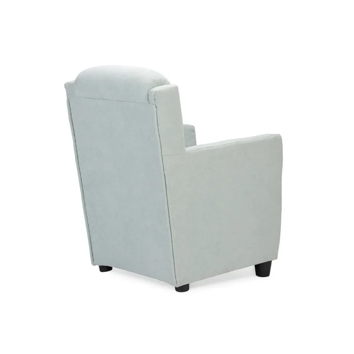 sillon infantil verde agua trasera