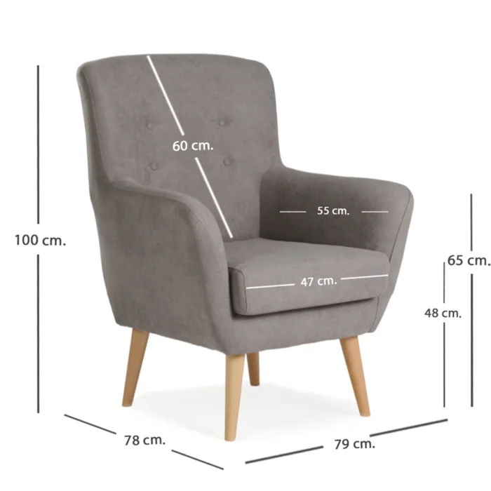 sillon nordico helsinki gris medidas