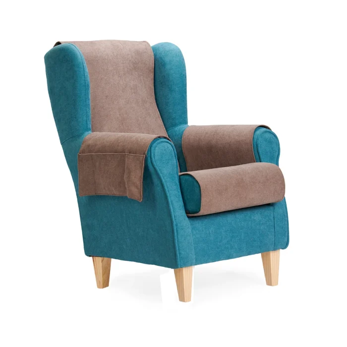 funda completa sillon marron